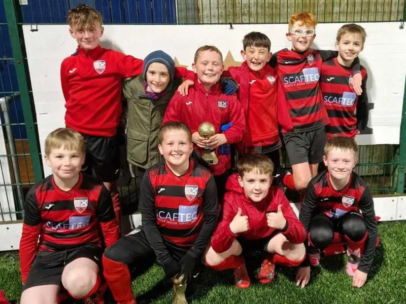 The team after playing Gartcairn