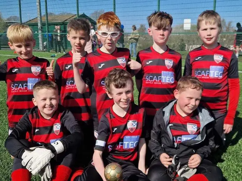 The team after playing Blantyre Vics Blues